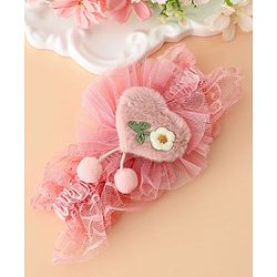 Babyhug Headband With Floral Applique - Green