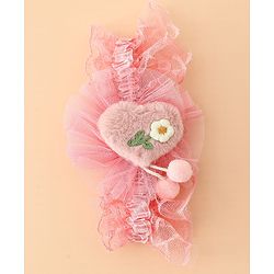 Babyhug Headband With Floral Applique - Green