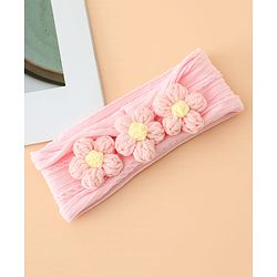 Babyhug Floral Embellished Stretchable Headband - Pink