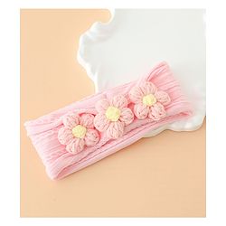 Babyhug Floral Embellished Stretchable Headband - Pink