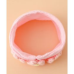 Babyhug Floral Embellished Stretchable Headband - Pink