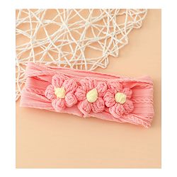 Babyhug Floral Embellished Stretchable Headband - Pink