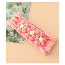 Babyhug Floral Embellished Stretchable Headband - Pink