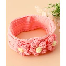 Babyhug Floral Embellished Stretchable Headband - Pink