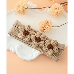 Babyhug Floral Embellished Stretchable Headband - Pink