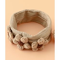 Babyhug Floral Embellished Stretchable Headband - Pink