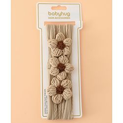 Babyhug Floral Embellished Stretchable Headband - Pink