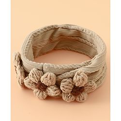 Babyhug Floral Embellished Stretchable Headband - Pink