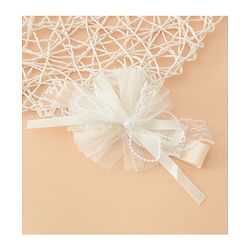 Babyhug Headband With Lace Bow Detailing & Pearl Applique Free Size - Pink