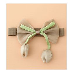 Babyhug Headband With Bow & Tulip Applique - Purple