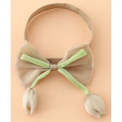 Babyhug Headband With Bow & Tulip Applique - Purple
