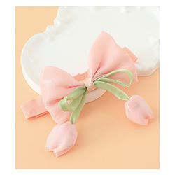 Babyhug Headband With Bow & Tulip Applique - Purple