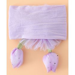 Babyhug Free Size Baby Headbands With Butterfly & Bow Applique - Purple