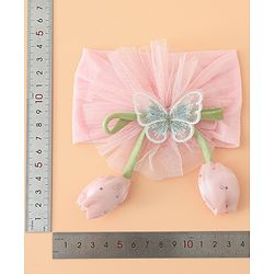 Babyhug Free Size Baby Headbands With Butterfly & Bow Applique - Purple