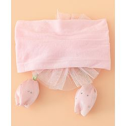 Babyhug Free Size Baby Headbands With Butterfly & Bow Applique - Purple
