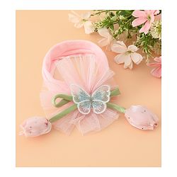 Babyhug Free Size Baby Headbands With Butterfly & Bow Applique - Purple