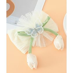 Babyhug Free Size Baby Headbands With Butterfly & Bow Applique - Purple