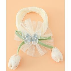 Babyhug Free Size Baby Headbands With Butterfly & Bow Applique - Purple
