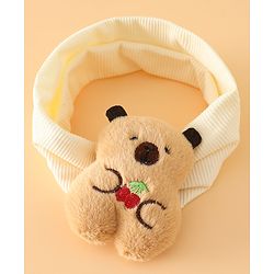 Babyhug Free Size Headband With Bear Applique - Brown