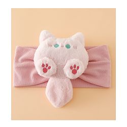 Babyhug Free Size Kitten snowball Applique Headbands - Pink
