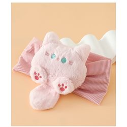 Babyhug Free Size Kitten snowball Applique Headbands - Pink