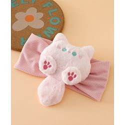 Babyhug Free Size Kitten snowball Applique Headbands - Pink