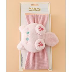 Babyhug Free Size Kitten snowball Applique Headbands - Pink