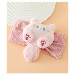 Babyhug Free Size Kitten snowball Applique Headbands - Pink