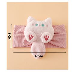 Babyhug Free Size Kitten snowball Applique Headbands - Pink