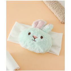 Babyhug Headbands Free Size With Bunny Applique - White