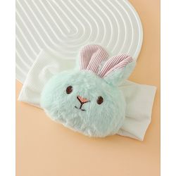 Babyhug Headbands Free Size With Bunny Applique - White