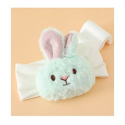 Babyhug Headbands Free Size With Bunny Applique - White