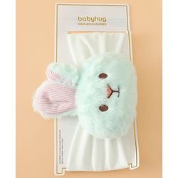 Babyhug Headbands Free Size With Bunny Applique - White