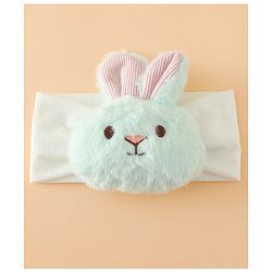 Babyhug Headbands Free Size With Bunny Applique - White