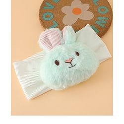 Babyhug Headbands Free Size With Bunny Applique - White