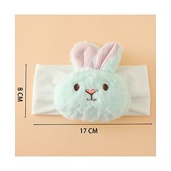 Babyhug Headbands Free Size With Bunny Applique - White