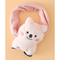 Babyhug Free Size Headband With Bear Applique - Pink
