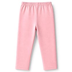 Babyhug Cotton Lycra Elastane Knit Full Length Solid & Floral Printed Leggings Pack Of 2 - Pink & Yellow