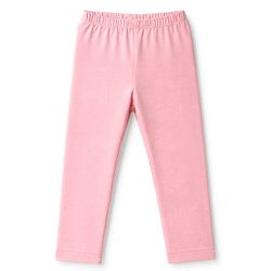Babyhug Cotton Lycra Elastane Knit Full Length Solid & Floral Printed Leggings Pack Of 2 - Pink & Yellow