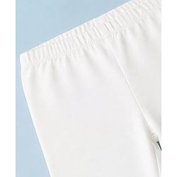 Babyhug Cotton Elastane Knit Full Length Solid Lycra Leggings Pack of 3 - White