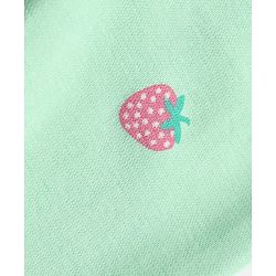 Babyhug Cotton Lycra Knit Full Length Leggings With Fruits Print - Pink, Orange & Green