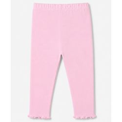 Babyhug Cotton Lycra Knit Full Length Leggings With Fruits Print - Pink, Orange & Green
