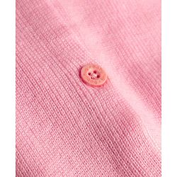 Babyhug Knit Front Open Sweater with Sleeveless in Pink