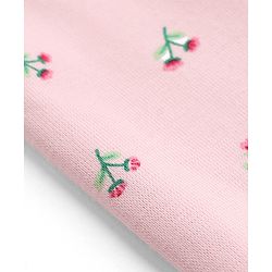 Babyhug Cotton Elastane Lycra Knit Solid Floral Printed Leggings Female Pack of 3 - Pink Red
