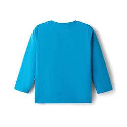 Babyhug Disney Single Jersey Knit Full Sleeves Co-Ords T-Shirt & Pyjama Night Suit with Lion King Print - Aqua Blue