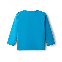 Babyhug Disney Single Jersey Knit Full Sleeves Co-Ords T-Shirt & Pyjama Night Suit with Lion King Print - Aqua Blue