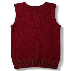 Babyhug Knit Sleeveless Front Open Sweater in Maroon