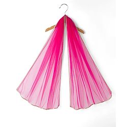 Babyhug Net Woven Sleeveless Chanderi Embroidered Lehenga Choli & Dupatta Set - Fuchsia