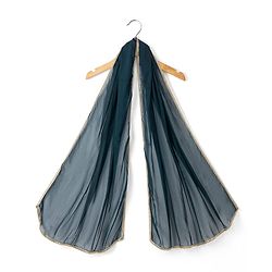 Babyhug Georgette Woven Sleeveless Sequinned & Embroidered Lehenga Choli and Dupatta Set - Teal Blue