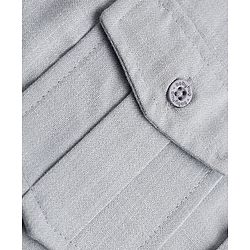 Babyhug Rayon Woven Full Sleeves Solid Pathani Kurta Pyjama Set - Grey